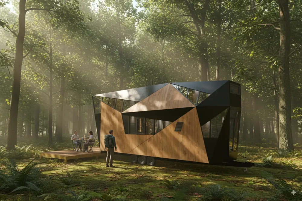 Tiny House en bois, design chaleureux et contemporain : un art de vivre entre Bordeaux, Arcachon et la nature
